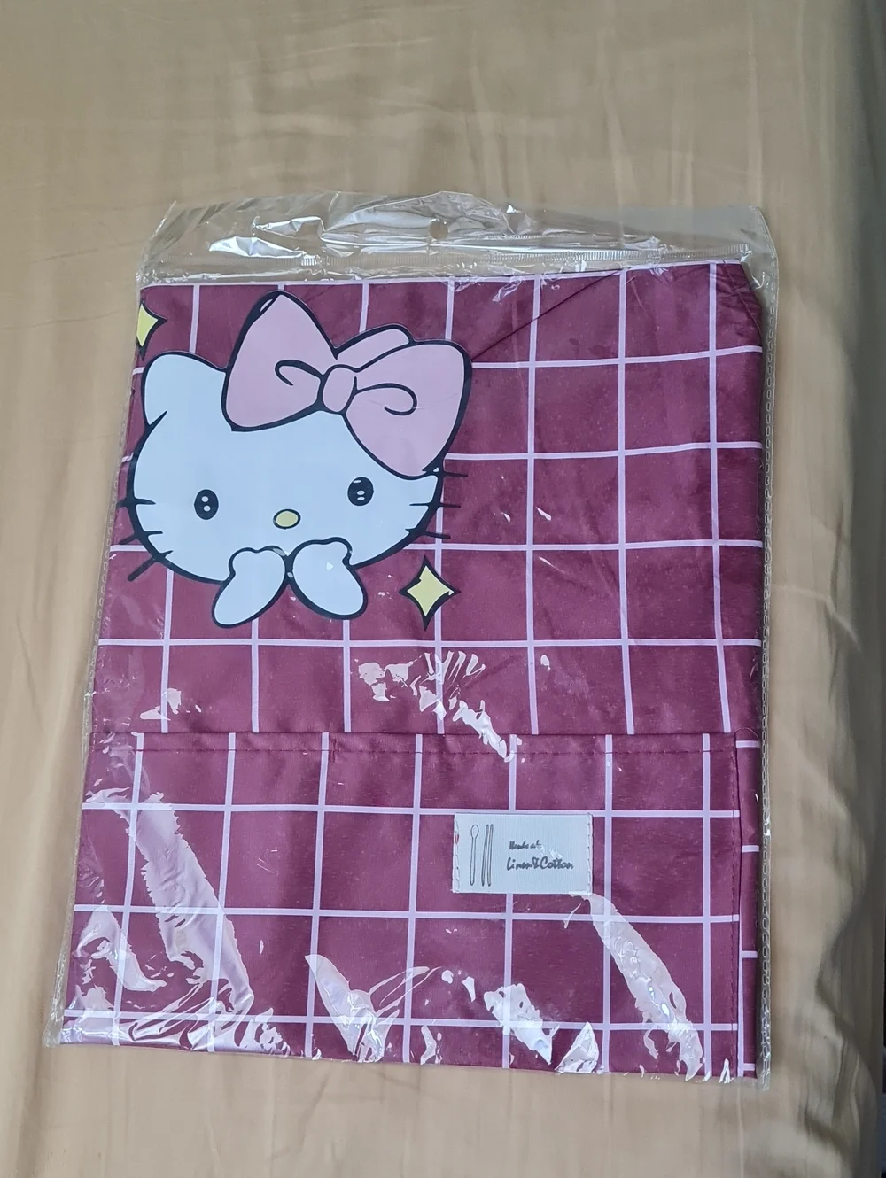 💥3for$15💥Hello Kitty Grid Apron - Cute Kitchen Apron